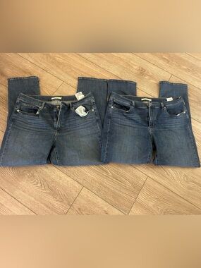 (2) Levi's Classic Straight Leg Jeans Women's Size 14 Blue Denim